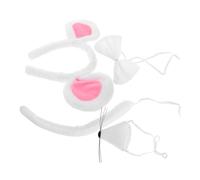 Baluue Little Mouse Headband Headdress Rat Ears and Tail Adult Mouse Costume for Women Set for Halloween Cosplay Party and Dress-up Fun