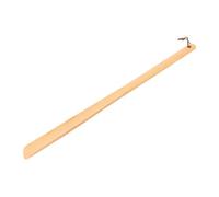Baluue Long Shoe Lifting Tool Wooden Shoehorn with Easy Shoe Wearing Feature 50cm Handle for Mobility Aid