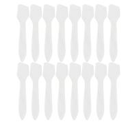 Baluue Makeup Spatula and Face Cream Dispenser 50pcs Plastic Tool for Sampling Beauty Products Comfortable Grip, White Cosmetic Spatula for Makeup Application