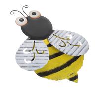 Baluue Metal Bee Wall Hanging Decoration Iron Garden Ornament for Outdoor Patio Cartoon Style Wall Pendant for Bedroom Art