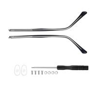 Baluue Metal Glasses Temple Arms 1 Pair Replacement Eyewear Legs Universal Fit for Reading and Sunglasses Comfortable and Easy Installation