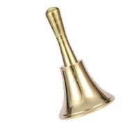 Baluue Metal Hand Bell 1.5 Inch Small Brass Retro Call Bell for Restaurant Bar Hotel Service and Christmas Party Use