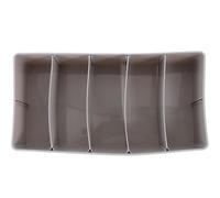 Baluue Money Storage Box with Coin and Bill Compartments for Desk Organization Household Cash and Ticket Holder Versatile Storage Case for Supermarket Shop Business Counter Use