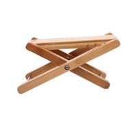 Baluue Natural Bamboo Guitar Footstool Stable Non-Slip Practice Footboard Tool for Comfortable Playing Experience and Angle Support