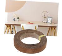 Baluue Natural Solid Wood Veneer Tape Edge Banding Strip Cabinets Wardrobe Doors Furniture Edging Restoration Wood Grain Trim for DIY Interior Woodworking