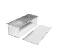 Baluue Nonstick Aluminium Alloy Bread Loaf Pan with Lid Capacity Metal Baking Mold for Toast French Bread Easy Clean Kitchen Bakeware for Home Bakers