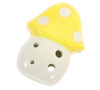 Baluue Ocarina Flute Wonderful Wind Instrument Sound for Beginners 6-hole Ceramic Mushroom Shape Musical Instrument and Easy to Store Birthday Present for Kids and Wind Lovers