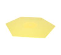 Baluue Orange Acrylic Turntable Mat for 12 Inch Vinyl Players, Universal Fit Platter Playback Mat that Minimizes Distortion and Reduces Noise for Improved Sound Quality