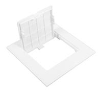 Baluue Pipe Access Panel Cover 100Mm X 100Mm White Plastic Plumbing Drywall Access Panel for Bathroom Shower Wall Inspection and Decorative Drain Pipe