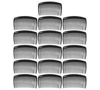 Baluue Plastic Hair Side Combs Compact Design 16pcs for Women with Smooth No-snag Teeth and Matte Finish Non-slip Exterior Ensuring Stability in Condition, for Thick Hair and Chignons