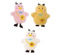 Baluue Plush Cartoon Chick Brooch Pins Random Color 3pcs Easy to Put and Take, Lovely Soft Accessories That Will Not Scratch Your Clothes for Clothing and Bags