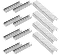 Baluue Pneumatic Narrow Crown Staples Easy to Use 1000pcs Carbon Steel Flat Type Staples Reducing Bending Feature for Woodworking and Upholstery Metal for Electric