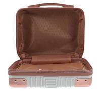Baluue Portable 14-inch Travel Cosmetic Bag with Abs Hard Shell and Scratch-Resistant Surface, Lightweight Makeup Case with Handle and Trolley for Organised Storage