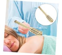 Baluue Portable Copper Moxibustion Bar with Spiral Head Detachable Design Lightweight Moxa Caring Tool for Neck Back Abdomen Therapy Meridian Dredging and Energy Regulation