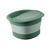 Baluue Portable Foldable Foot Bath Tub with Lid and Massager Deep Soaking Basin for Relaxing Foot Spa with Bump Massage Design Space-saving Storage for Home and Outdoor Use