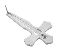 Baluue Portable Handcrafted Jaw Harp Mouth Harp with Bright Tone, Silver Cross Design, Unique Folk Instrument for Beginners and Professional Performers in Music and Jazz