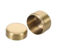 Baluue Portable Metal Medicine Box Compact Round Stainless Steel Sealed Jar Airtight Pill Organizer for Travel Pocket-Sized Keepsake Storage