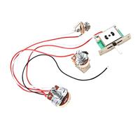 Baluue Potentiometer Harness Guitar Replacement Parts with Switch Compact Wired Electric Guitar Wiring Harness Easy Installation Random Wire Colors Random Color