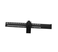 Baluue Professional Adjustable Manual Parallel Marking Gauge for Woodworking with Non-slip Groove Dual-sided Imperial Scale Ruler Lightweight Plastic Carpentry Tool for Precise Timber