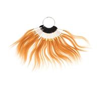 Baluue Real Hair Dye Palette Human Hair Sample Pack Straight Samples Testing Rings for Salon