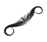 Baluue Realistic Handwoven Fake Mustache Beard for Men Black Human Hair Full Beard Movie Prop Comfortable Breathable Wear Easy to Trim for Halloween Cosplay Party and Film Makeup