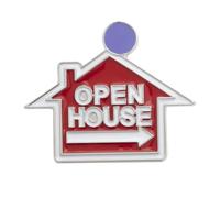 Baluue Realtor Charm Pin House Sale Sign Brooch Minimalist Property Badge Lapel Pin Decorative Clothing Ornament for Agents and Property Professionals