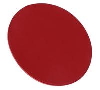 Baluue Red Microfiber round Mouse Pad with Smooth Sliding Surface and Double-sided Design, Simple Style Desk Mat for Office and Home Use
