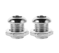 Baluue Replacement Hardware with Acoustic Enhancement and Secure Ventilation Performance 2pcs Drum Air Vent Screws Steel Material Random Color for Drum Set and Percussion Instruments for Repair