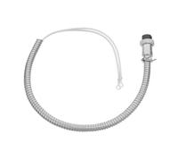 Baluue Replacement Power Cord for Popcorn Maker Kettle Connector Wire 8a 3-pin 15mm High Temperature Resistant Accessory for Commercial and Home Popcorn Machines