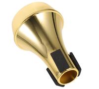 Baluue Replacement Trumpet Mute for Beginners Made of Sturdy Abs Material with Elegant Design, Maintains Sound Quality and Is Easy to Carry, for Practicing at Home with Golden Finish