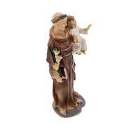 Baluue Resin Jesus Figurine Catholic Home Decor Christian Religious Statue for Baptism and Christmas Renaissance Style Saint Figure with Vibrant Colors for Prayer Altar and Living Display