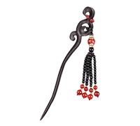 Baluue Retro Fringed Sandalwood Up-do Hairpin for Elegant Hairstyles Vintage Chinese Hair Jewelry for Women and Girls for Daily Wear and