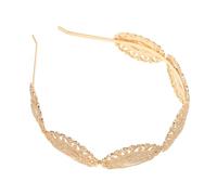 Baluue Retro Metal Wave Hairband Comfortable Bohemian Forehead Chain Headpiece for Women Weddings Proms Festivals Stylish Thickened Vintage Hair Accessory