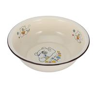 Baluue Retro Thickened Enamelware Basin with Anti-Skid Bottom Wide Edge for Household Kitchen Mixing Dough Making Fruit Storage Old-Fashioned Style Sink Basin Random Vintage Pattern