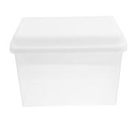 Baluue Reusable Transparent Bread Storage Container Box with Sealed Material for Kitchen Fridge Smooth Edges Prevent Scratches Space-saving Toast Packing Bin