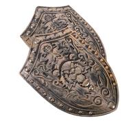 Baluue Roman Shield Medieval Knight Shield Lightweight Plastic 2pcs with Elastic Arm Band and Painted Surfaces for Cosplay and Halloween Suitable and Adults at Carnival Parties
