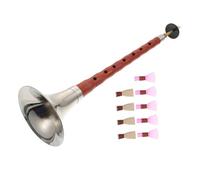 Baluue Rosewood Suona Beginner Instrument in C, D, a Keys Ethnic Wind Music Practice Plastic Reed Varies Random Color