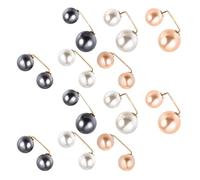 Baluue Safety Brooch Pin Very Safe and Stylish Multi-functional Women 12pcs Pearl Alloy Brooches Artificial Pearl Color for Party and Performance Use