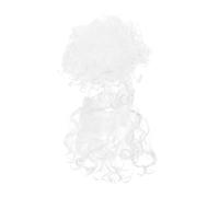 Baluue Santa Claus Beard Wig Set Lightweight Breathable White Hair Costume for Adults Quick Transformation Santa Cosplay Kit for Holiday Parties School Plays and Festive Events