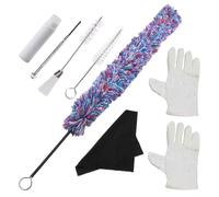 Baluue Saxophone Cleaning Kit 8pcs Set with Cloth and Brushes for Alto and Tenor Sax Maintenance Multipurpose Wind Instrument Care Tools
