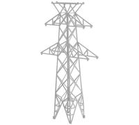 Baluue Scale Miniature Electric Tower for Model Railway Accessories Abs Architectural Model with Realistic Detailing Easy DIY Assembly for Micro Landscape and Train Scene Decor