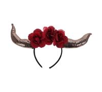 Baluue Scary Demon Horn Headband Cosplay Halloween Bull Headpiece Realistic Scary Devil Horns for Costume Parties Themed Events