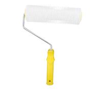 Baluue Self Leveling Spiked Roller Brush for Cement Floor Defoaming Plastic Vent Paint Tool for Smooth Surface High Coverage Floor Paint Roller for Construction and Renovation