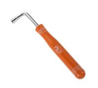 Baluue Shape Piano Wrench with Wood Handle Metal Guzheng Spanner for Zither and Harp Compact Lightweight Square Tip Tuning Hammer Tool Portable Musical Instrument Accessory for Travel and