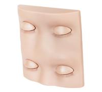Baluue Silicone Lash Practice Kit Realistic Eyelids Model for Lash Extension Techniques Reusable Mannequin Realistic Skin Texture for Beauty Schools and Professionals