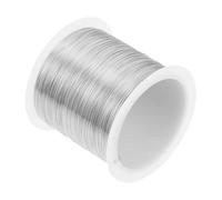 Baluue Silver Copper Wire for Jewelry Beading DIY Crafting Flexible Bracelet Bead String for Necklaces Earrings Hair Ornaments Reusable Copper Yarns for Handmade Projects
