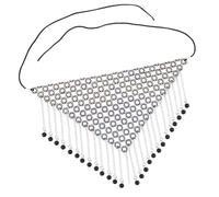 Baluue Silver Rhinestone Half Face Metal Tassel, Performance and Mysterious Appearance, for Dance Program and Parties