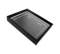 Baluue Solid Wood Medal Display Rack Wall-mounted and Standing Shadow Box Frame A4 Double Panel Two-hole Race Medal Holder for Home and Office Decoration