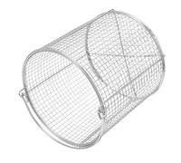 Baluue Stainless Steel Ultrasonic Cleaning Basket with Handle 200x200mm High-Temperature Filter Mesh Cage for Jewelry Parts Washing and Metal Component Dip-and-Drain