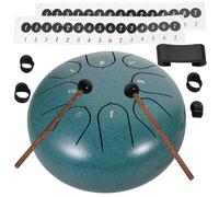 Baluue Steel Tongue Drum Notes Lotus Design Musical Percussion Instrument for Meditation Yoga Mind Healing with Mallets and Full Accessory Kit
